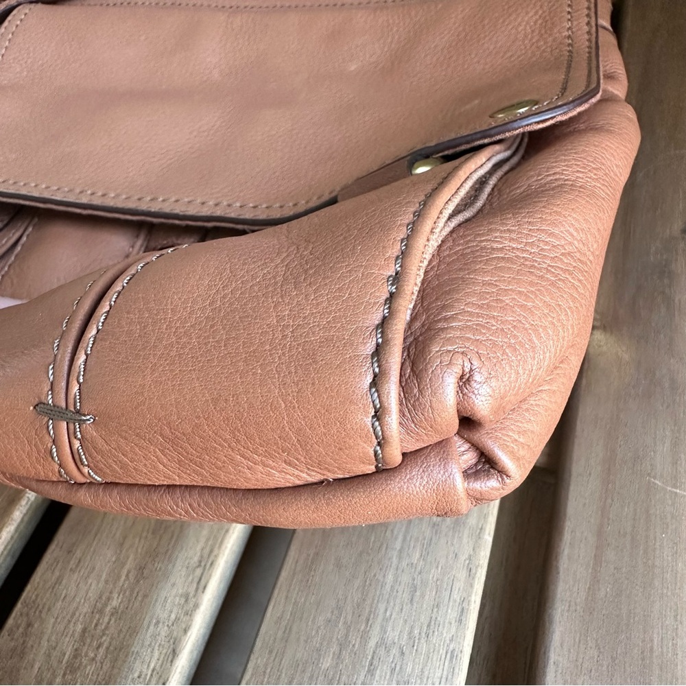 Fossil Morgan Traveler Brown Leather Crossbody Bag - Picture 5 of 16